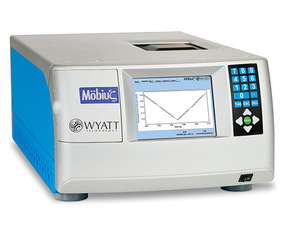 Mobius + Atlas mobius-atlas, MP-PALS, zeta potential, zeta potential instrument, zetasizer, electrophoretic mobility, isoelectric point, dn/dc
